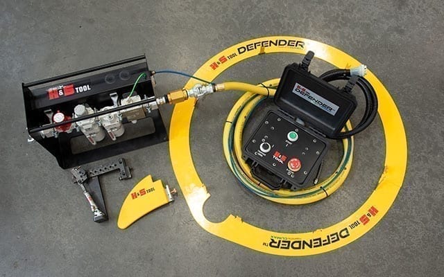 top view of h&s tools clamshell defender kit